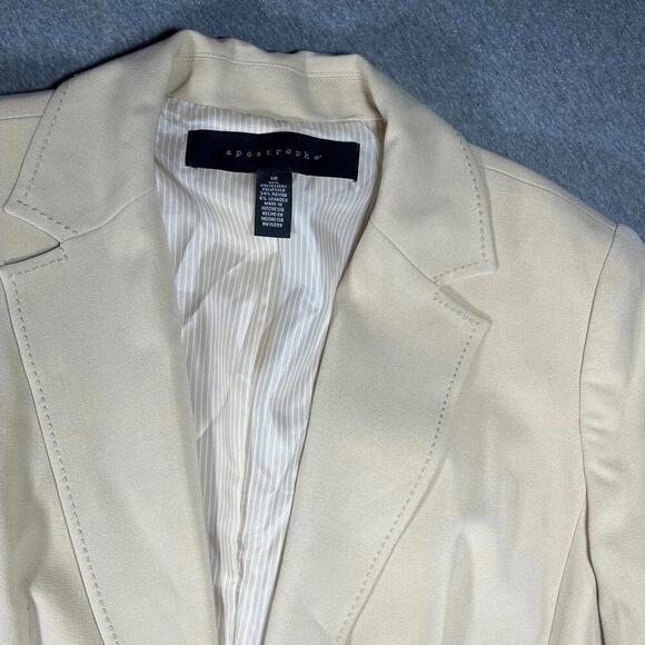 Apostrophe Two Piece Women's Beige Blazer Size 12 & Woman’s Skirt size 10 - Picture 9 of 9